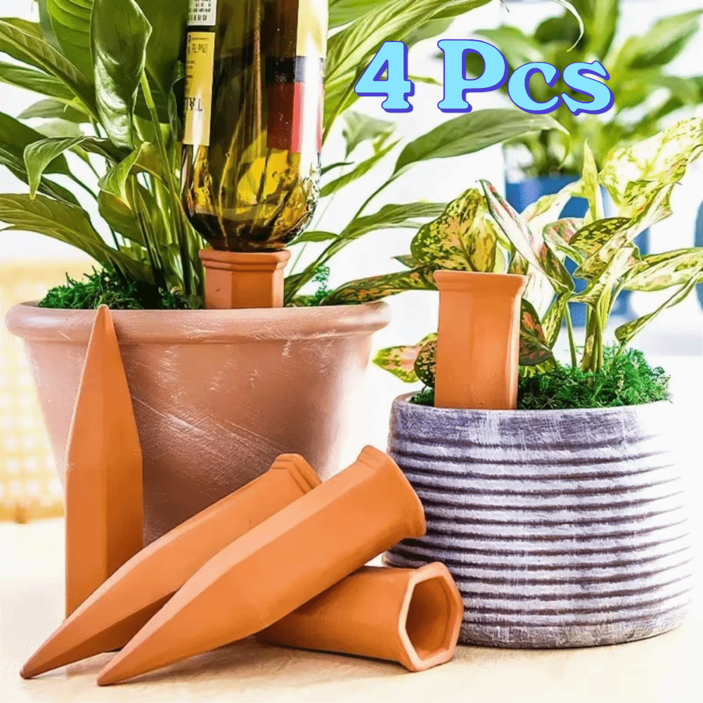 4PCS Automatic Terracotta Self - Self Watering Insert review and price