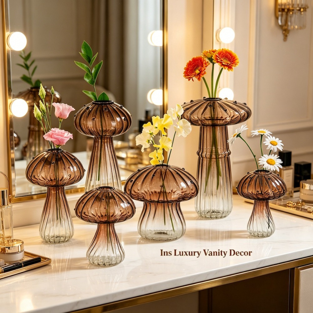 Mushroom‑Design Fluted Glass P - Propagation Station Vase review and price
