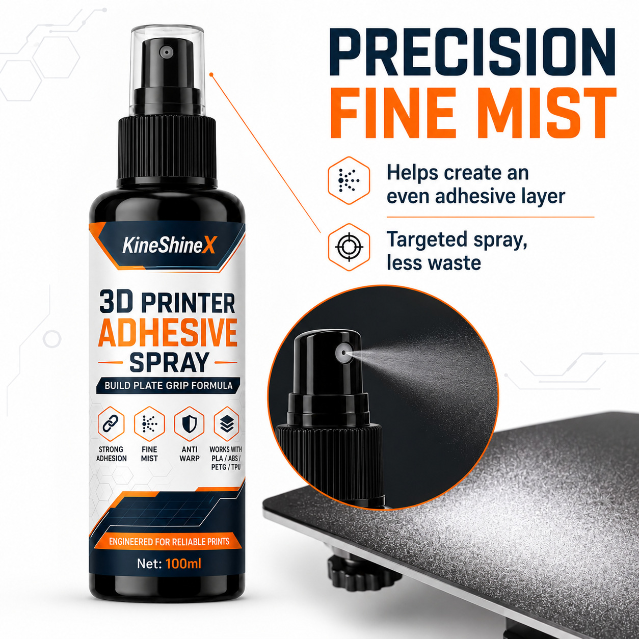 3D Printer Adhesive Spray 100/ - Misting Bottle Fine review and price